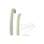 Electra Townie Path 9D EQ 27.5 Inch Mudguard Sets - Cream/Silver