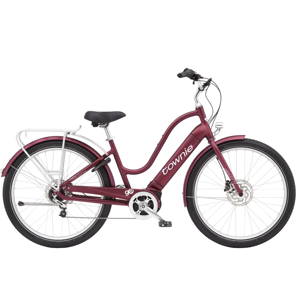uPRISE Bikes Electra Townie Path Go 5i Step Thru 2025 Electric Bike - Medium - Rosewood | Price match, 365 day return s, 18-Month Warranty, Finance Available & Free UK Delivery