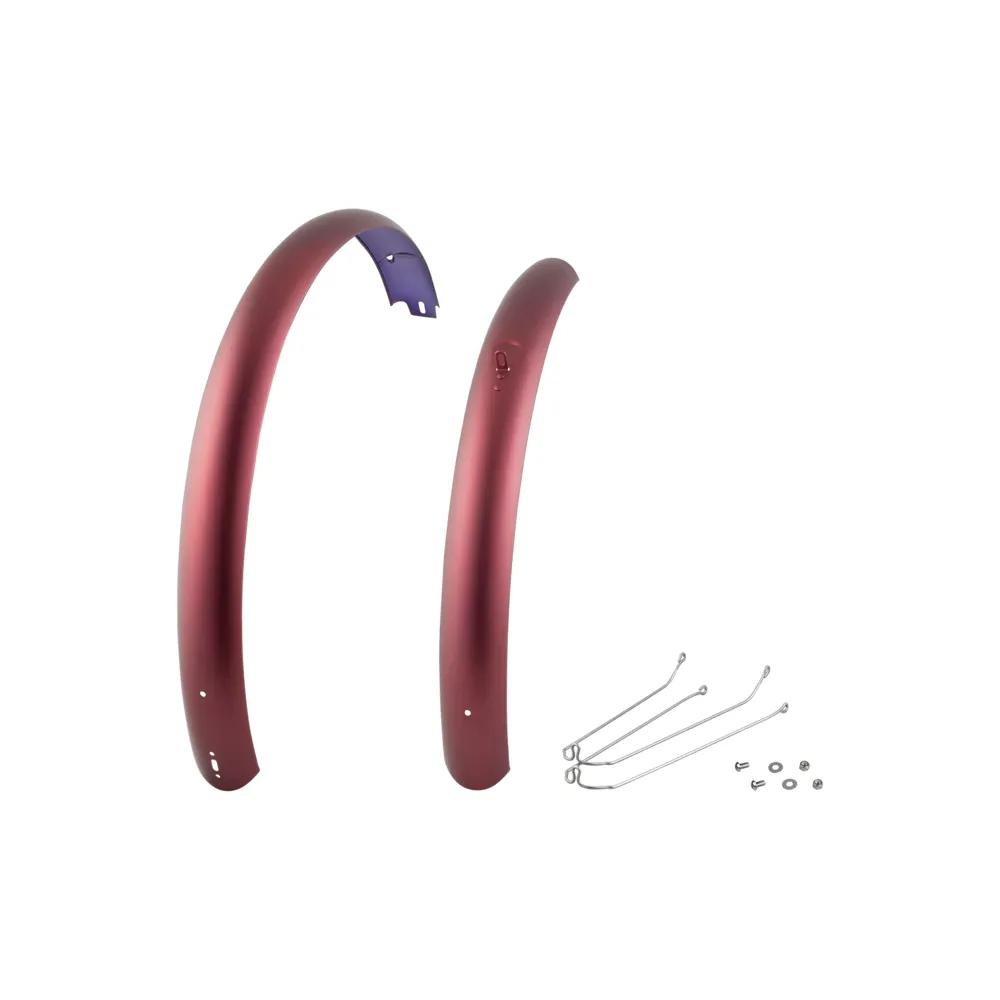 uPRISE Bikes Electra Townie Path Go! Aluminium Mudguard Set - Oxblood | Price match, 365 day return s, 18-Month Warranty, Finance Available & Free UK Delivery