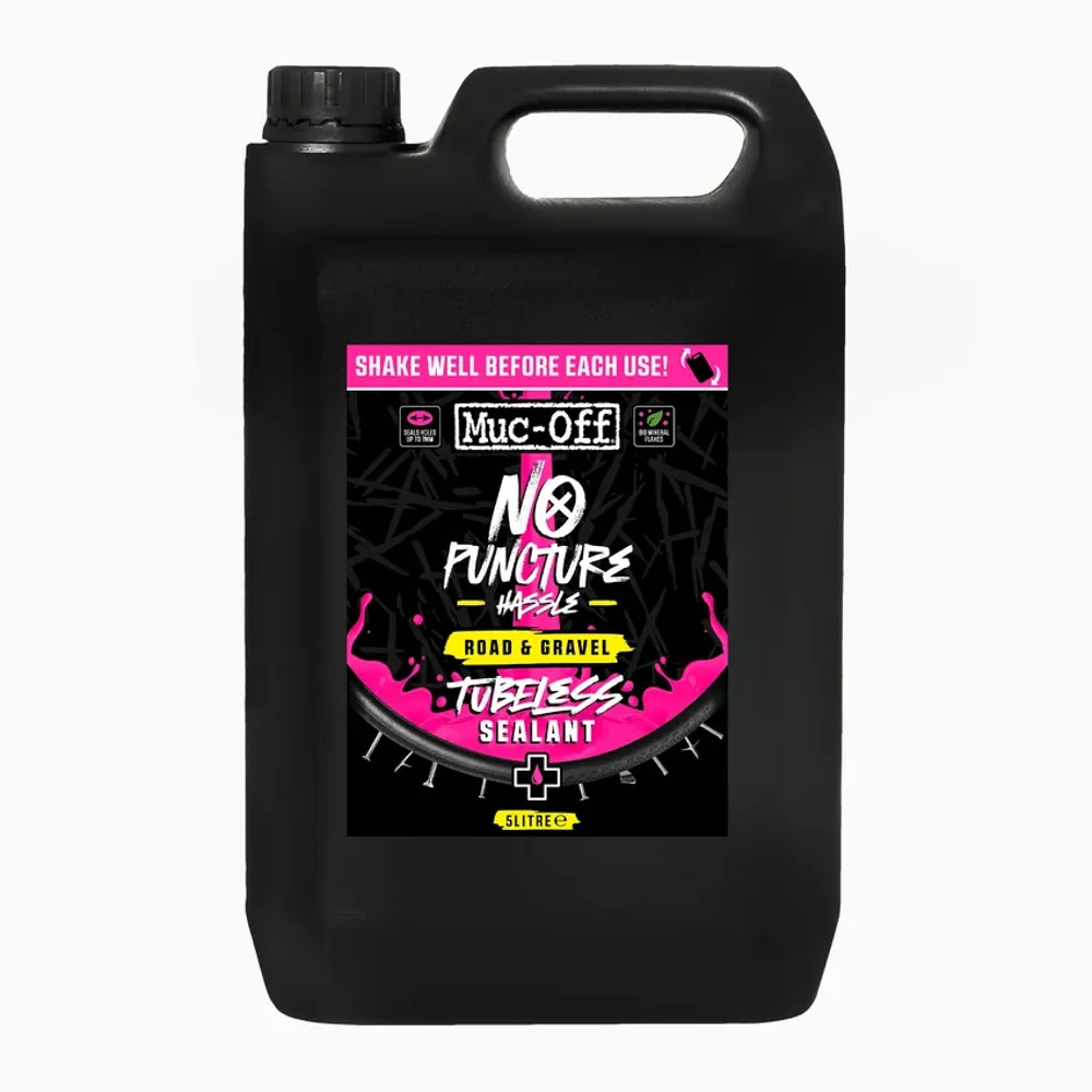 uPRISE Bikes Muc-Off No Puncture Hassle Road and Gravel Tubeless Sealant - 5 Litres | Price match, 365 day returns, 18-Month Warranty, Finance Available & Free UK Delivery