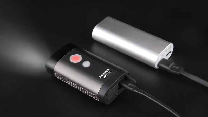 Ravemen PR1000 DuaLens USB 1000 Lumen Front Light - Grey/Black-3