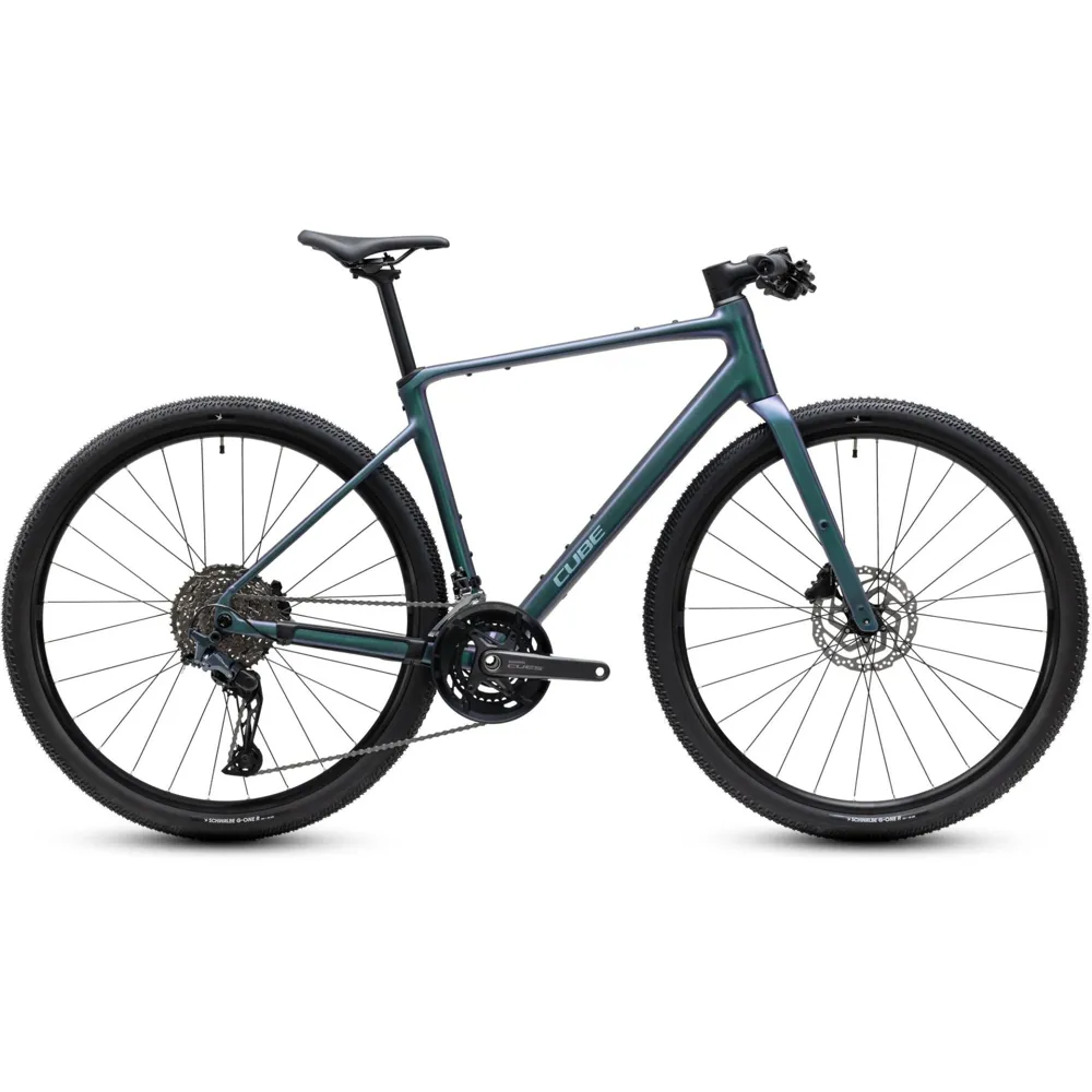 uPRISE Bikes Cube Nulane Race 2027 Flat Bar Gravel Bike - Smaragdgrey/Prizm | Price match, 365 day returns, 18-Month Warranty, Finance Available & Free UK Delivery