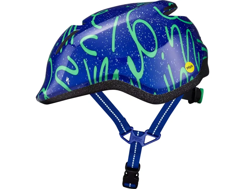 Specialized Mio 2 Mips Kids Helmet - Sapphire/Electric Green-1