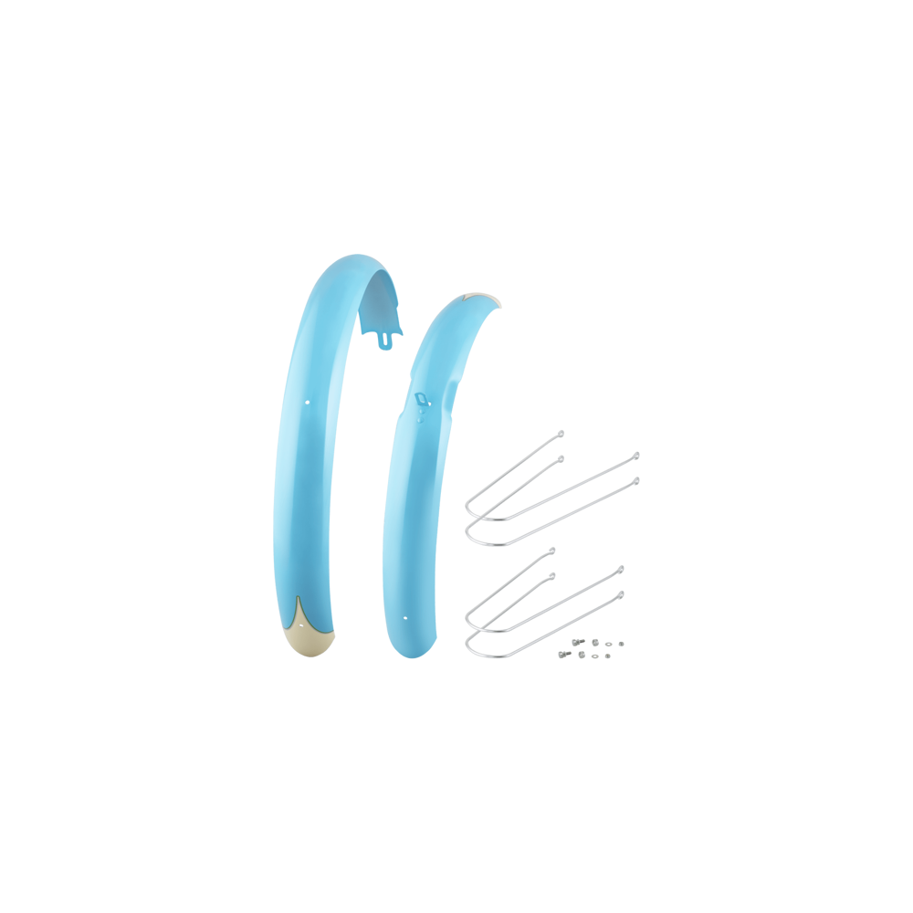 uPRISE Bikes Electra Super Deluxe Tandem 26 Inch Mudguard Set - Light Blue | Price match, 365 day return s, 18-Month Warranty, Finance Available & Free UK Delivery
