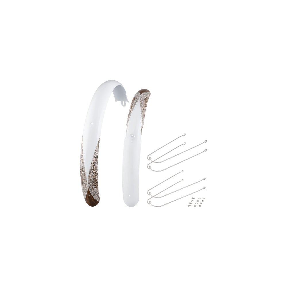 uPRISE Bikes Electra Koa 3i Ladies' 26 Inch Mudguard Set - White | Price match, 365 day return s, 18-Month Warranty, Finance Available & Free UK Delivery