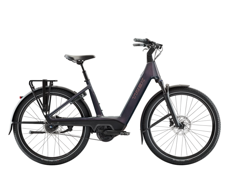 Trek Charter+ 4 N5 Belt LS 540wh 2027 Electric Hybrid Bike - Covellite Blue