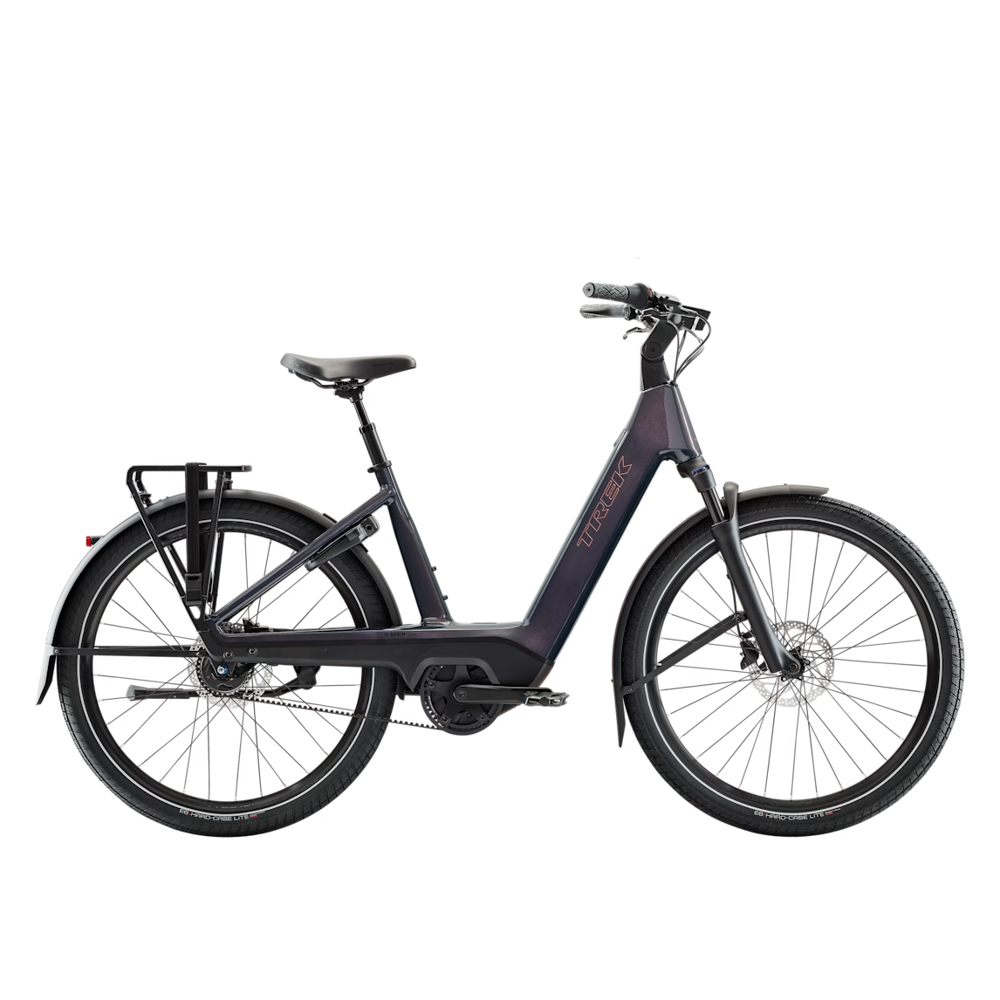 uPRISE Bikes Trek Charter+ 4 N5 Belt LS 540wh 2027 Electric Hybrid Bike - Covellite Blue | Price match, 365 day returns, 18-Month Warranty, Finance Available & Free UK Delivery