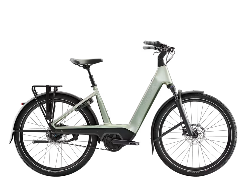 Trek Charter+ 4 N5 Belt LS 540wh 2027 Electric Hybrid Bike - Lichen Green