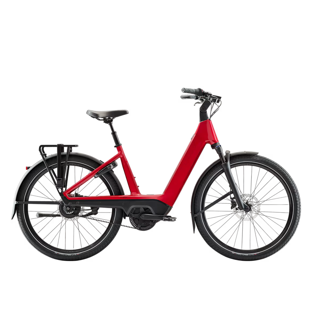 uPRISE Bikes Trek Charter+ 4 ENV Belt LS 540wh 2027 Electric Hybrid Bike -  Fury Red | Price match, 365 day returns, 18-Month Warranty, Finance Available & Free UK Delivery