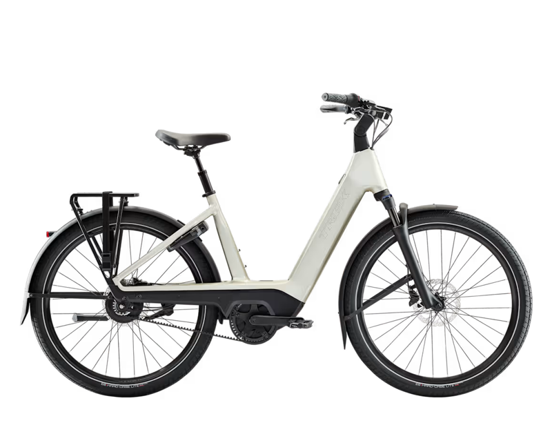 Trek Charter+ 4 ENV Belt LS 800wh 2027 Electric Hybrid Bike - Lunar Silver