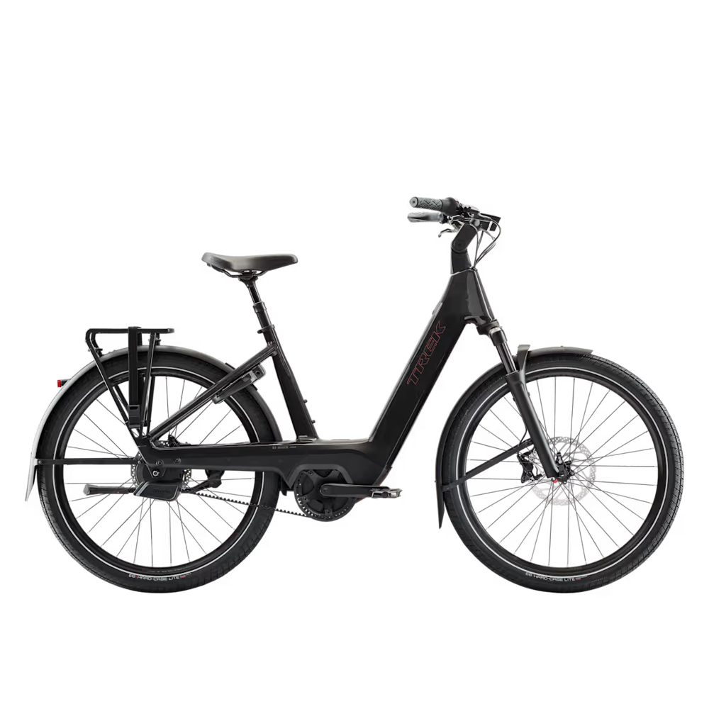 uPRISE Bikes Trek Charter+ 5 Auto Belt LS 540wh 2027 Electric Hybrid Bike - Dark Web | Price match, 365 day returns, 18-Month Warranty, Finance Available & Free UK Delivery