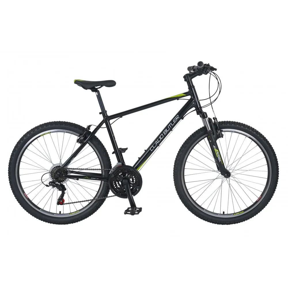 uPRISE Bikes Claud Butler Edge HT 26w 2025 Hardtail Mountain Bike - Black/Green | Price match, 365 day return s, 18-Month Warranty, Finance Available & Free UK Delivery