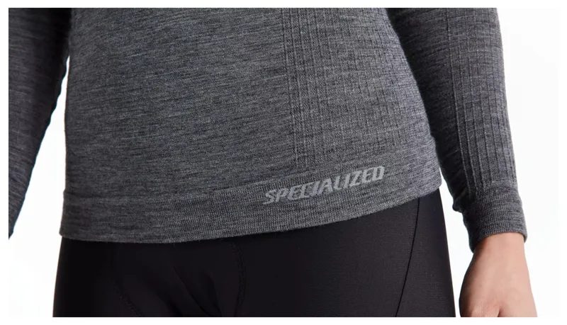 Specialized Merino Seamless Women's Long Sleeve Base Layer - Grey-4