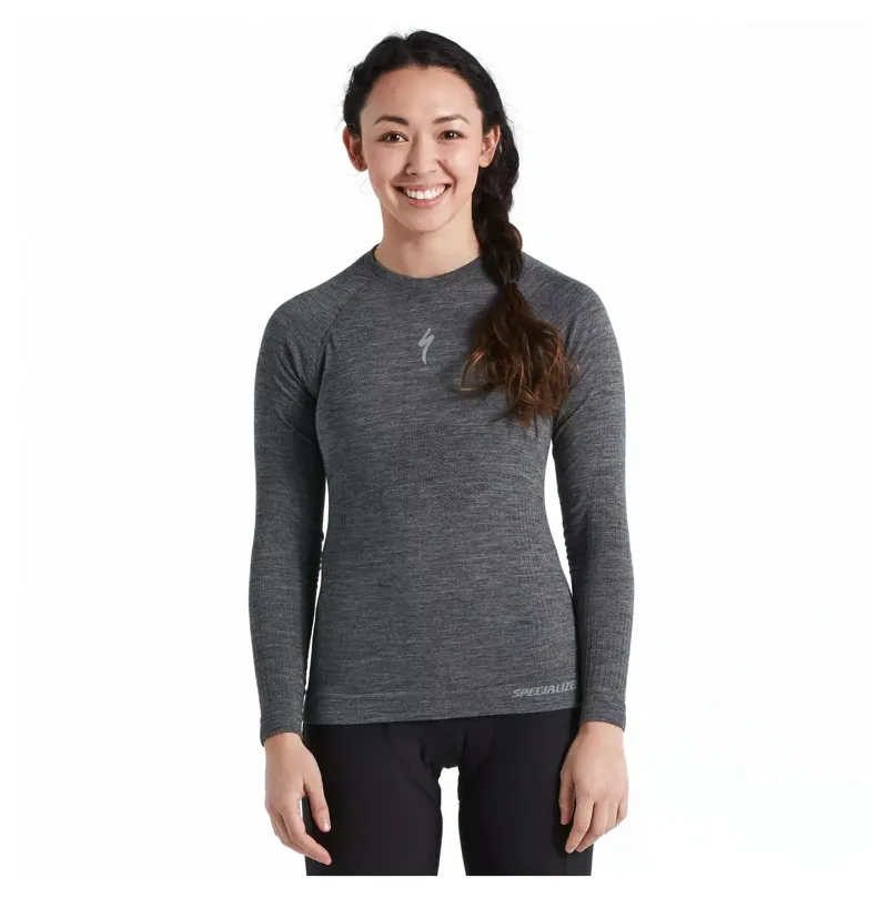 Specialized Merino Seamless Women's Long Sleeve Base Layer - Grey