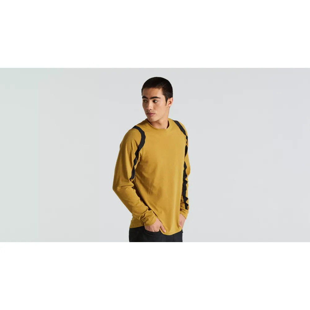 uPRISE Bikes Specialized Trail Men's Long Sleeve Jersey - Harvest Gold | Price match, 365 day return s, 18-Month Warranty, Finance Available & Free UK Delivery