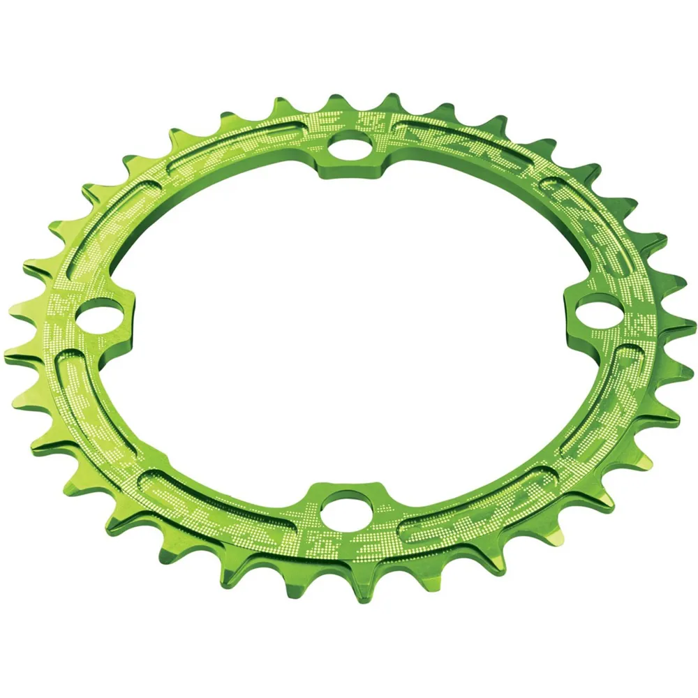 uPRISE Bikes Race Face Narrow/Wide Single Chainring - Green - 104 x 32. | Price match, 365 day return s, 18-Month Warranty, Finance Available & Free UK Delivery