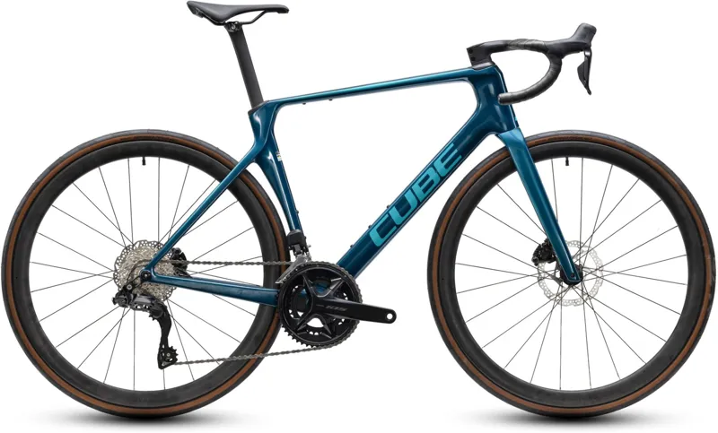 Cube Agree C:62 One 2027 Carbon Road Bike - Midnightteal/Sea