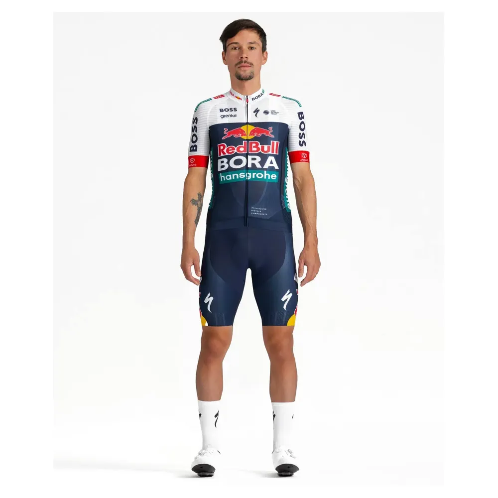 uPRISE Bikes Specialized Red Bull BORA Hansgrohe Men's Short Sleeve Replica Jersey - Team Replica | Price match, 365 day returns, 18-Month Warranty, Finance Available & Free UK Delivery