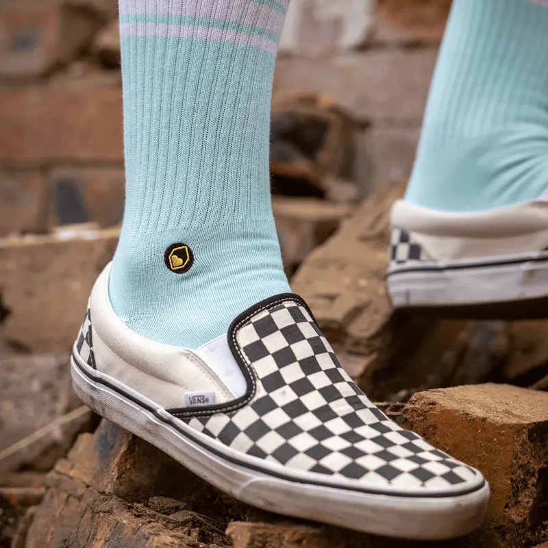 Burgtec Everyday Crew Sock - Ice Ice Baby-1
