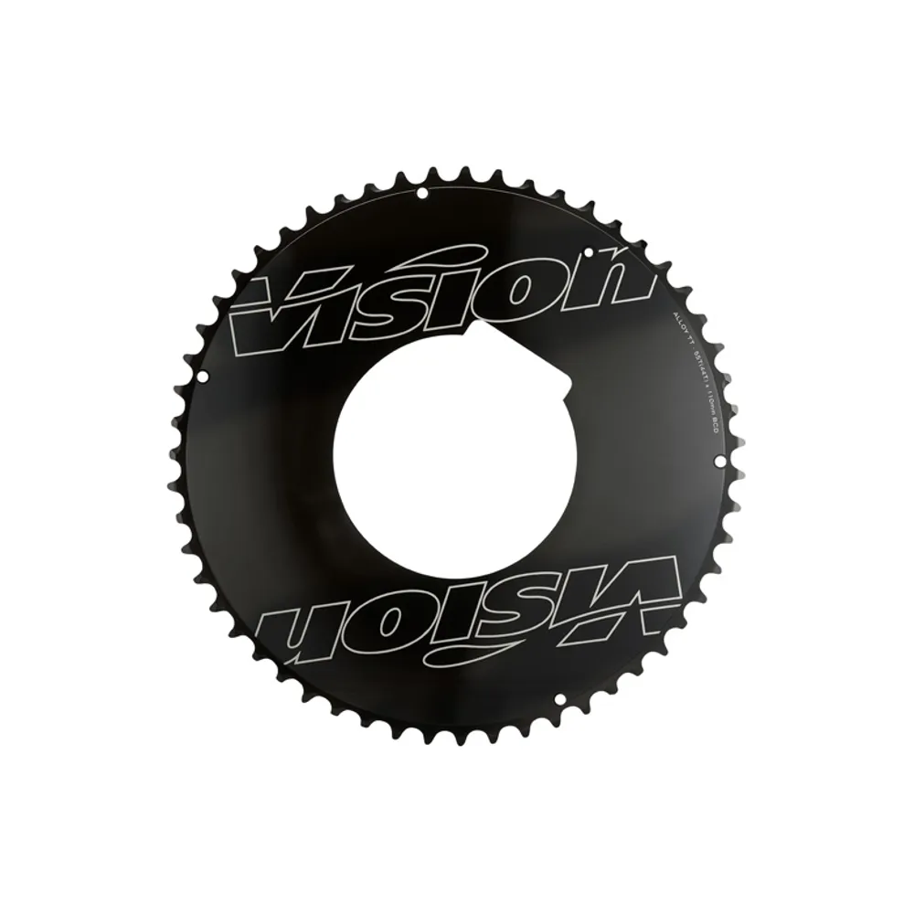 uPRISE Bikes Vision Powerbox Aero Chainring- 110BCD - 2x11 - Black | Price match, 365 day returns, 18-Month Warranty, Finance Available & Free UK Delivery