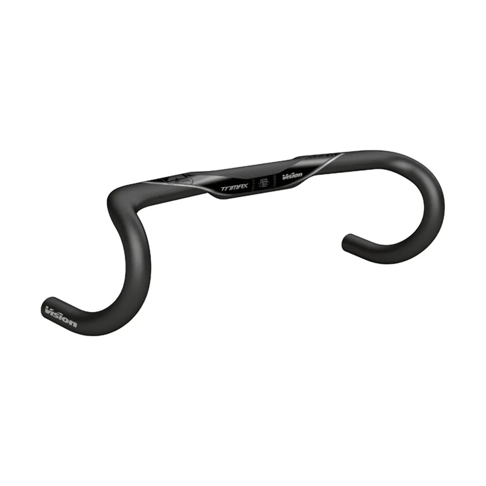 uPRISE Bikes Vision TriMax Aero ACR Compact Road Drop Handlebars - Black | Price match, 365 day returns, 18-Month Warranty, Finance Available & Free UK Delivery