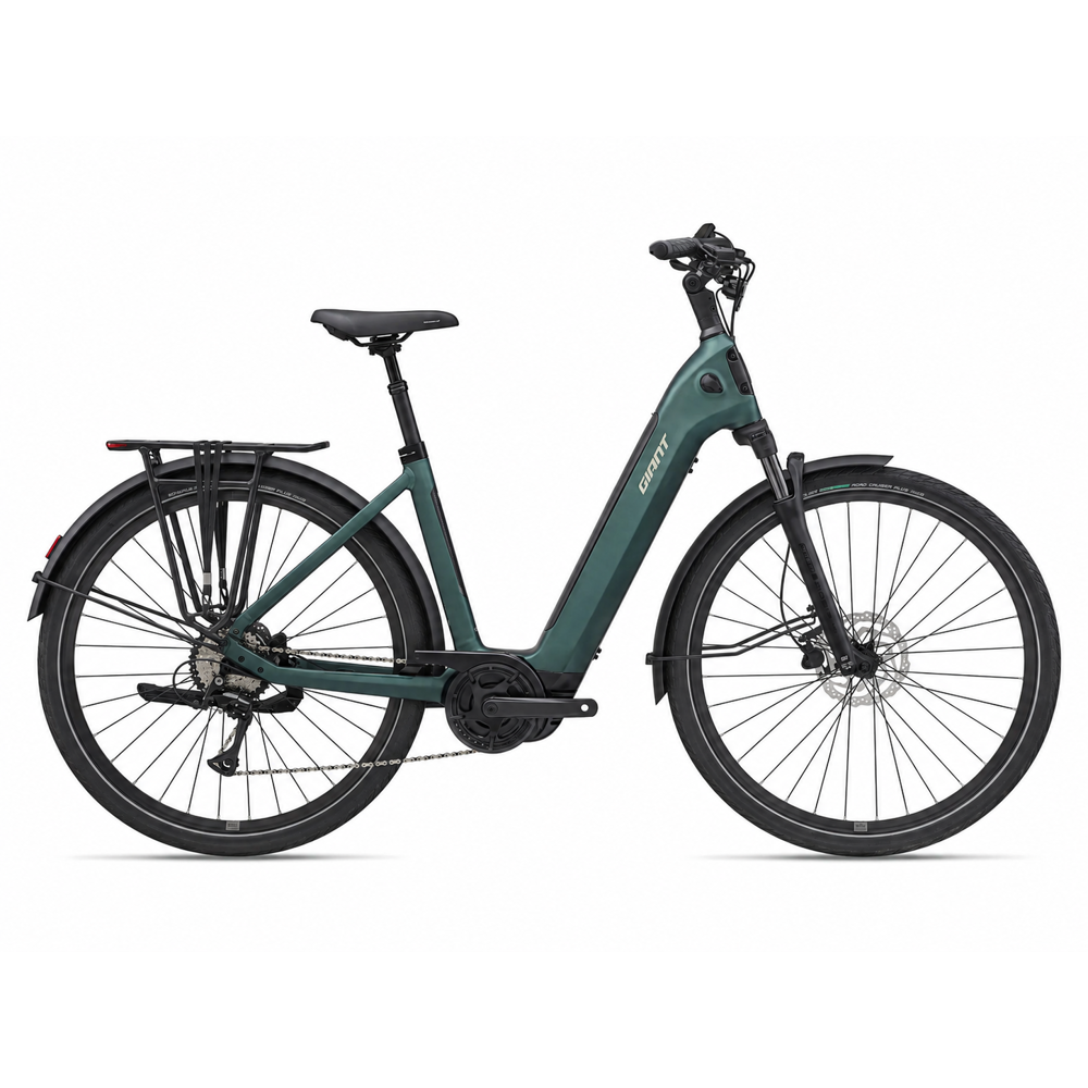 uPRISE Bikes Giant NewTour E+ 3 LST 2027 Electric Hybrid Bike -  Kelp Forest | Price match, 365 day returns, 18-Month Warranty, Finance Available & Free UK Delivery