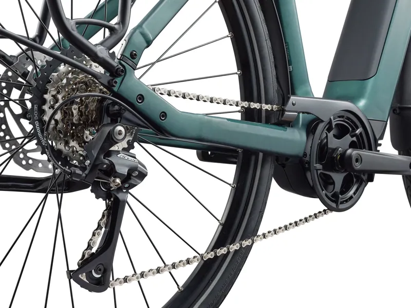 Giant NewTour E+ 3 DD 2027 Electric Hybrid Bike - Kelp Forest-1