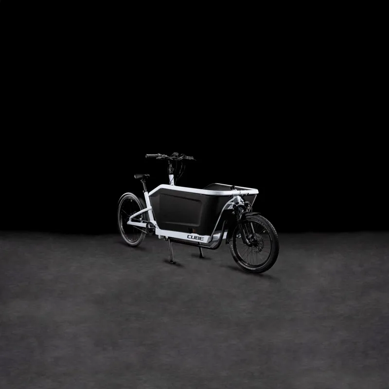 Cube Cargo Hybrid 500 Electric Cargo Bike - Flashwhite-1