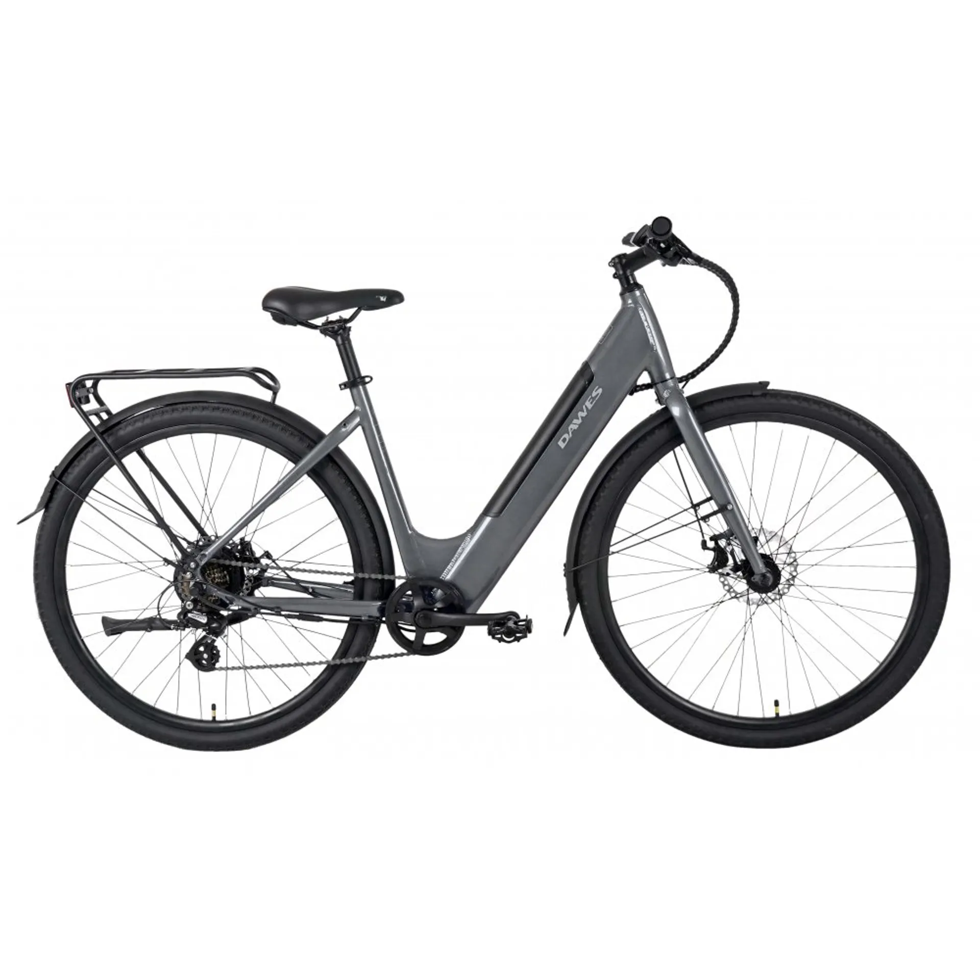 Dawes Scenic Low Step 2025 Women's Electric Hybrid Bike Dark Grey