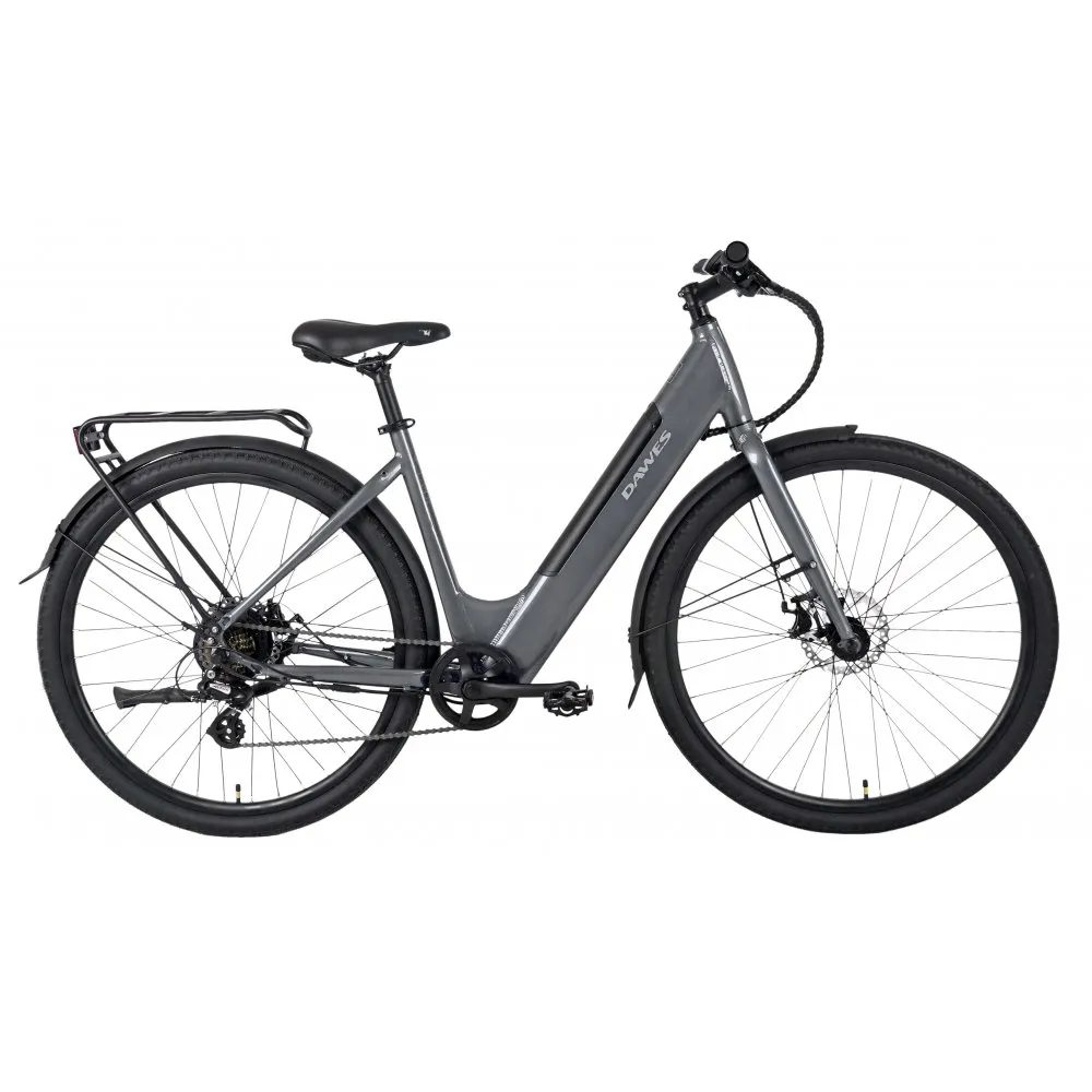 uPRISE Bikes Dawes Scenic Low Step 2025 Women's Electric Hybrid Bike - Dark Grey | Price match, 365 day return s, 18-Month Warranty, Finance Available & Free UK Delivery
