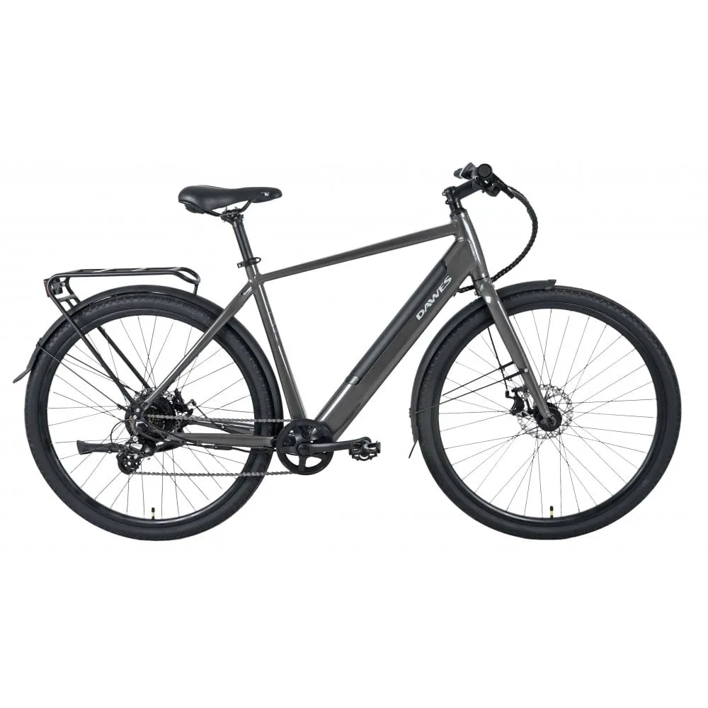 uPRISE Bikes Dawes Scenic Crossbar 2025 Electric Hybrid Bike - Dark Grey | Price match, 365 day return s, 18-Month Warranty, Finance Available & Free UK Delivery