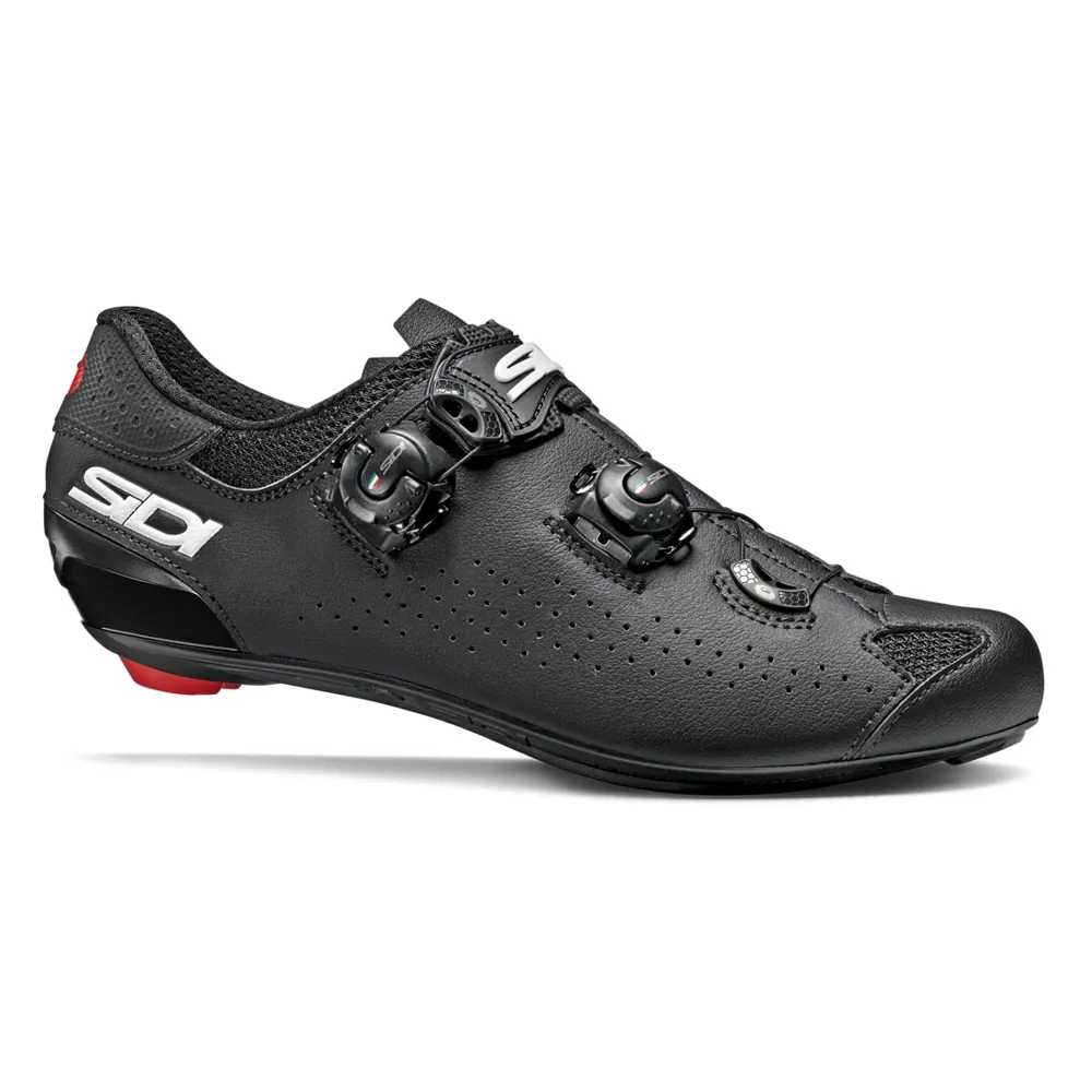 uPRISE Bikes Sidi Sport S.R.L Sidi Genius 10 Road Shoes - Black/Black | Price match, 365 day return s, 18-Month Warranty, Finance Available & Free UK Delivery