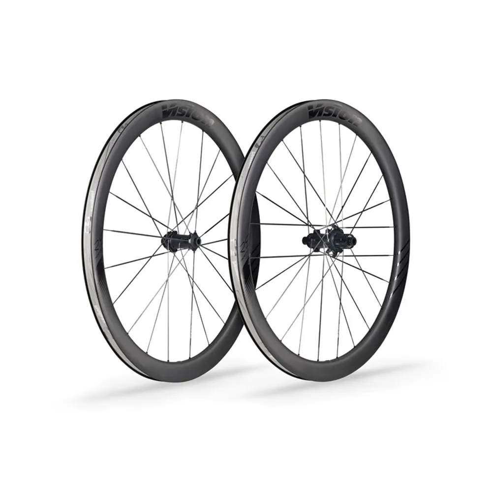 uPRISE Bikes Vision Metron 45 RS SL Disc Carbon Road Wheelset - Black | Price match, 365 day returns, 18-Month Warranty, Finance Available & Free UK Delivery