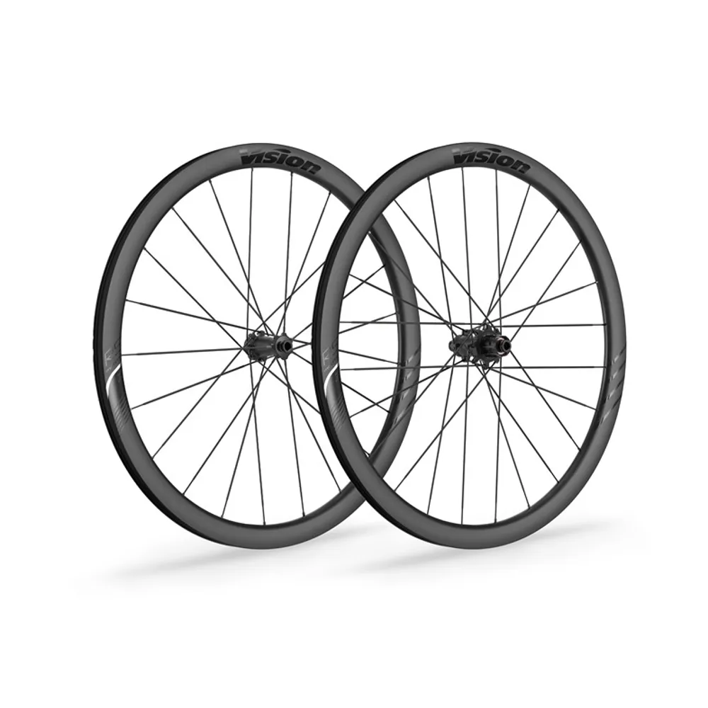 uPRISE Bikes Vision Metron 37 RS SL Disc Carbon Tubeless Ready Road Wheelset - Black | Price match, 365 day returns, 18-Month Warranty, Finance Available & Free UK Delivery