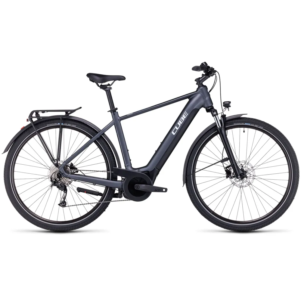 uPRISE Bikes Cube Touring Hybrid One 625 2024 Electric Bike - Grey/White | Price match, 365 day return s, 18-Month Warranty, Finance Available & Free UK Delivery