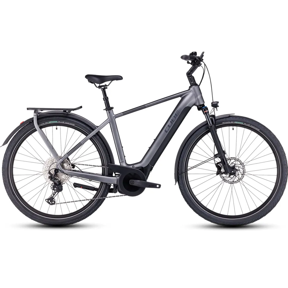 uPRISE Bikes Cube Touring Hybrid Exc 625 2024 Electric Hybrid Bike - Grey | Price match, 365 day return s, 18-Month Warranty, Finance Available & Free UK Delivery