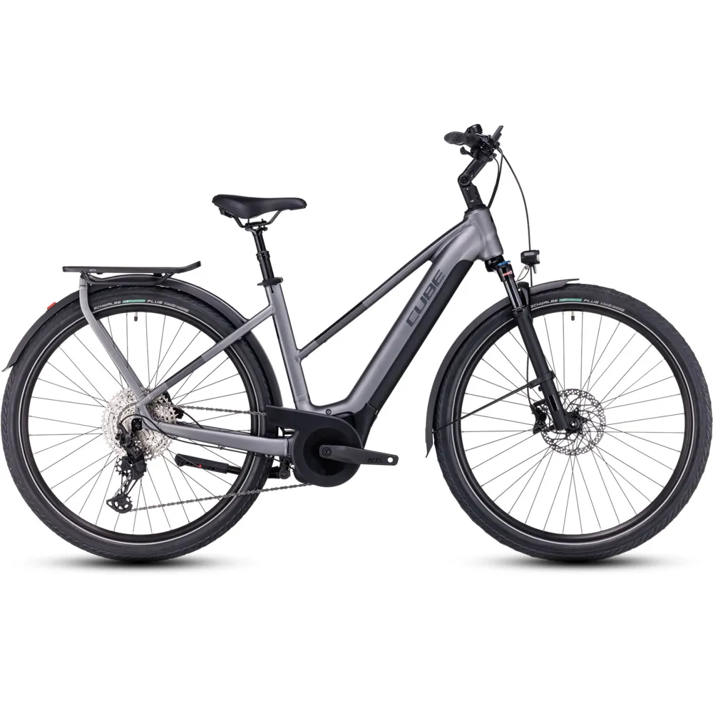 uPRISE Bikes Cube Touring Hybrid Exc 625 Trapeze 2024 Electric Hybrid Bike - Grey | Price match, 365 day return s, 18-Month Warranty, Finance Available & Free UK Delivery