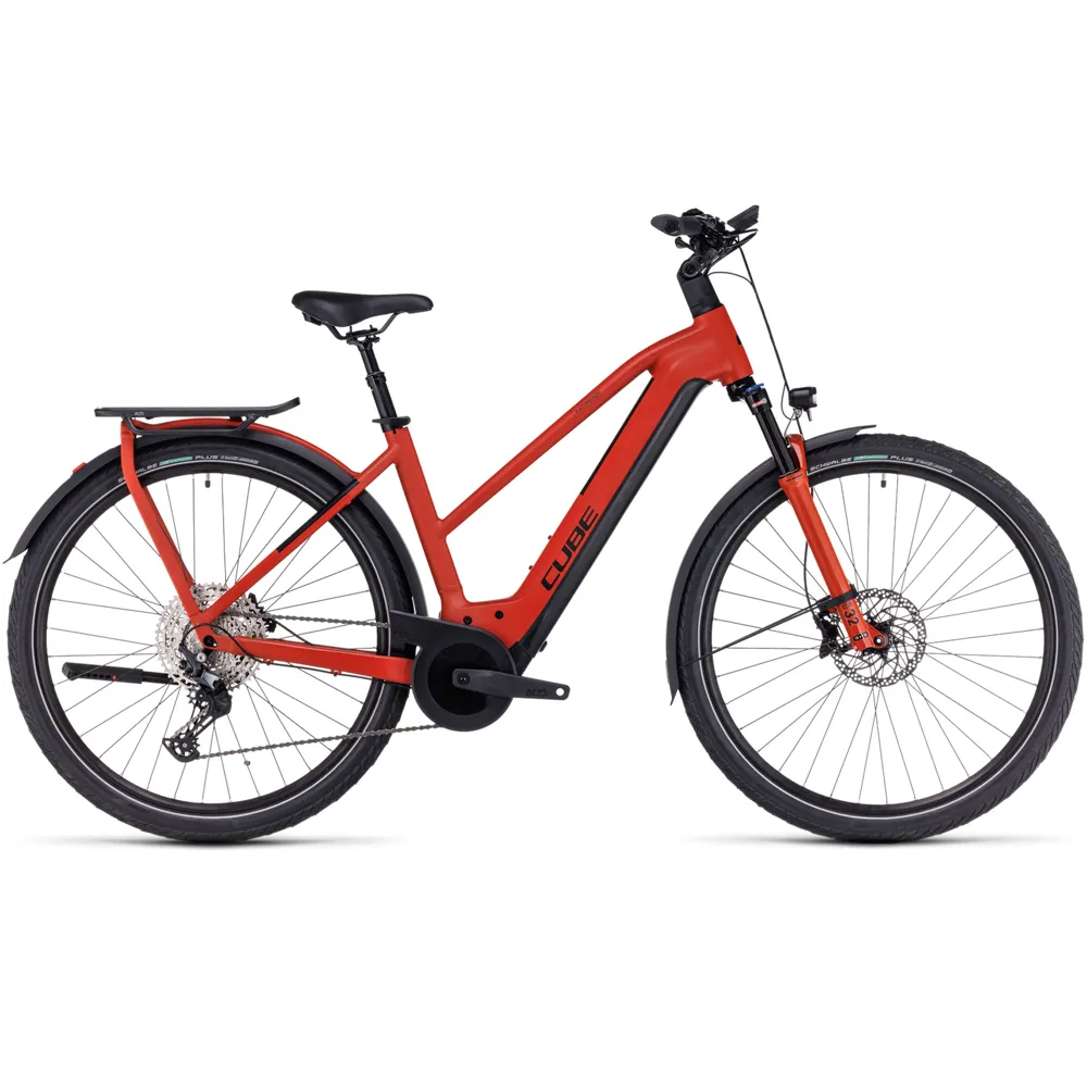 uPRISE Bikes Cube Kathmandu Hybrid Exc 750 Trapeze 2024 Electric Bike - Red/Black | Price match, 365 day return s, 18-Month Warranty, Finance Available & Free UK Delivery