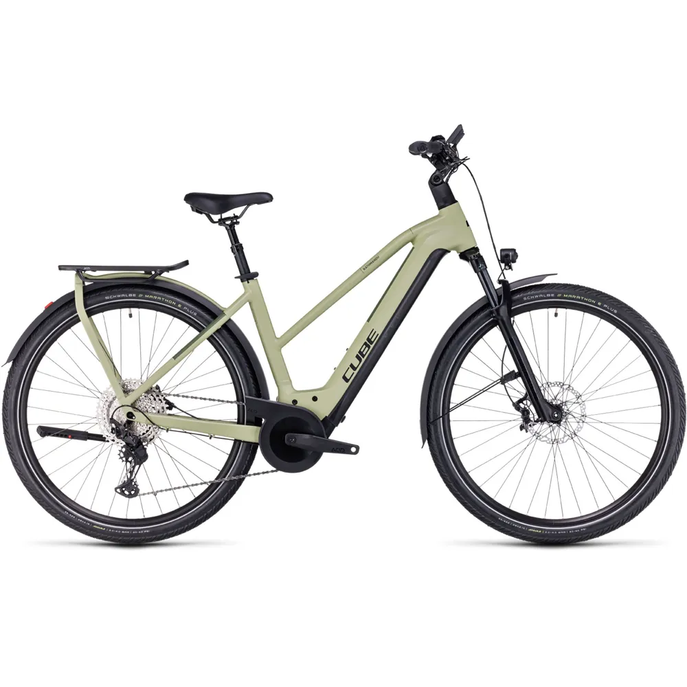 uPRISE Bikes Cube Kathmandu Hybrid SLX 750 Trapeze 2024 Electric Bike - Green/Olive | Price match, 365 day return s, 18-Month Warranty, Finance Available & Free UK Delivery