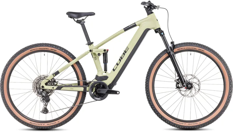 Cube Stereo Hybrid 120 One 625 2024 Electric Full Sus MTB - Olive