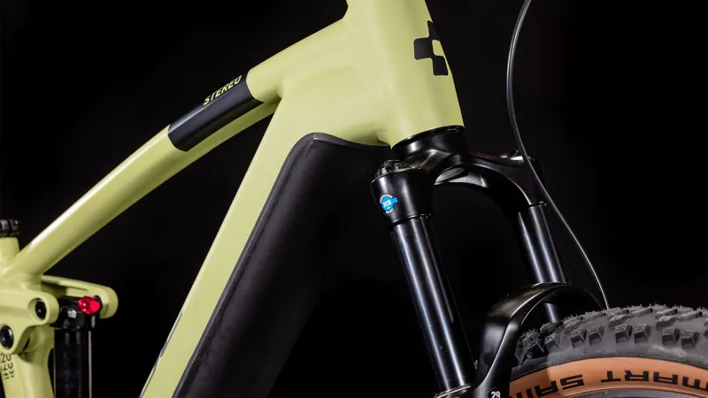 Cube Stereo Hybrid 120 One 625 2024 Electric Full Sus MTB - Olive-5