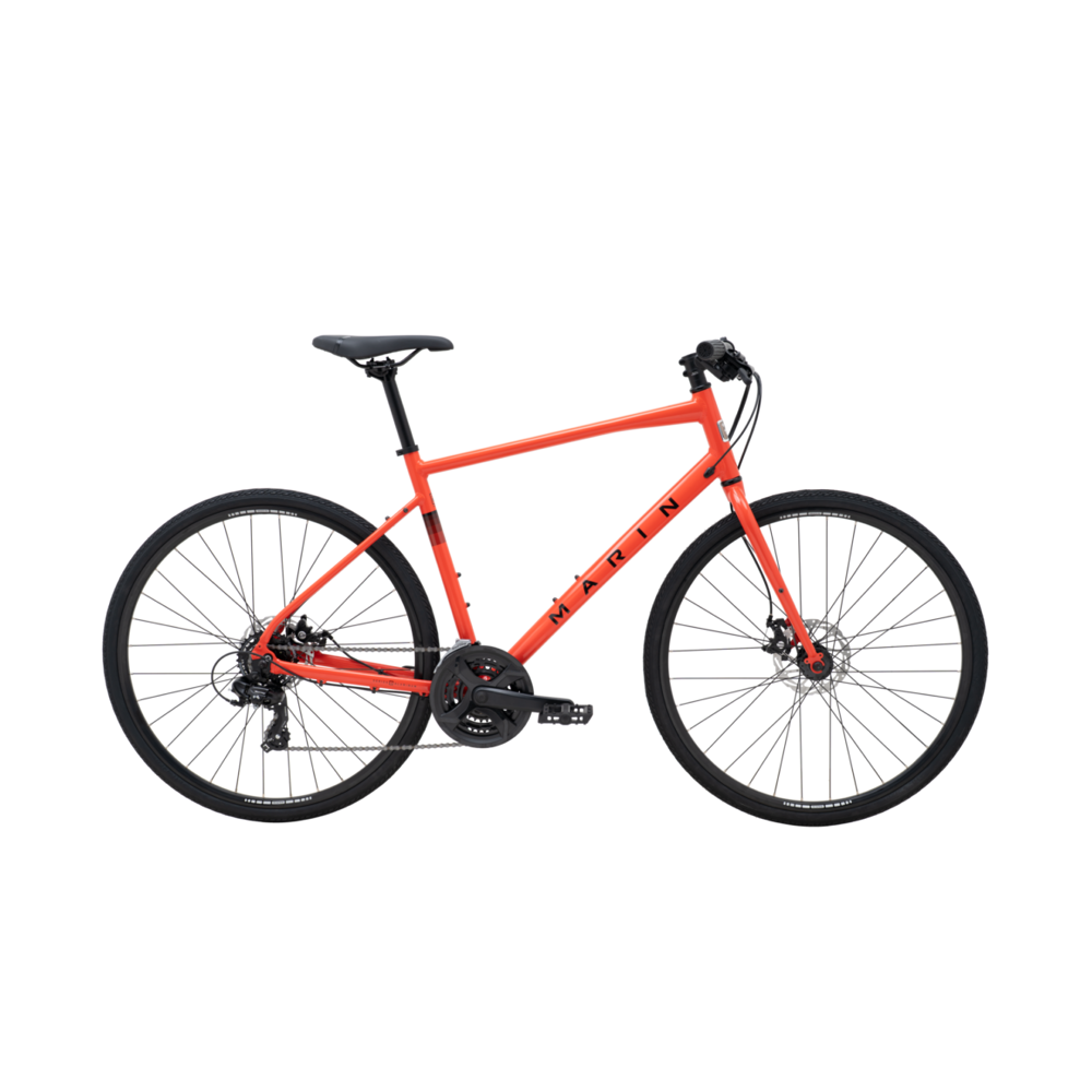 uPRISE Bikes Marin Fairfax 1 2026 Hybrid Bike - Orange | Price match, 365 day return s, 18-Month Warranty, Finance Available & Free UK Delivery