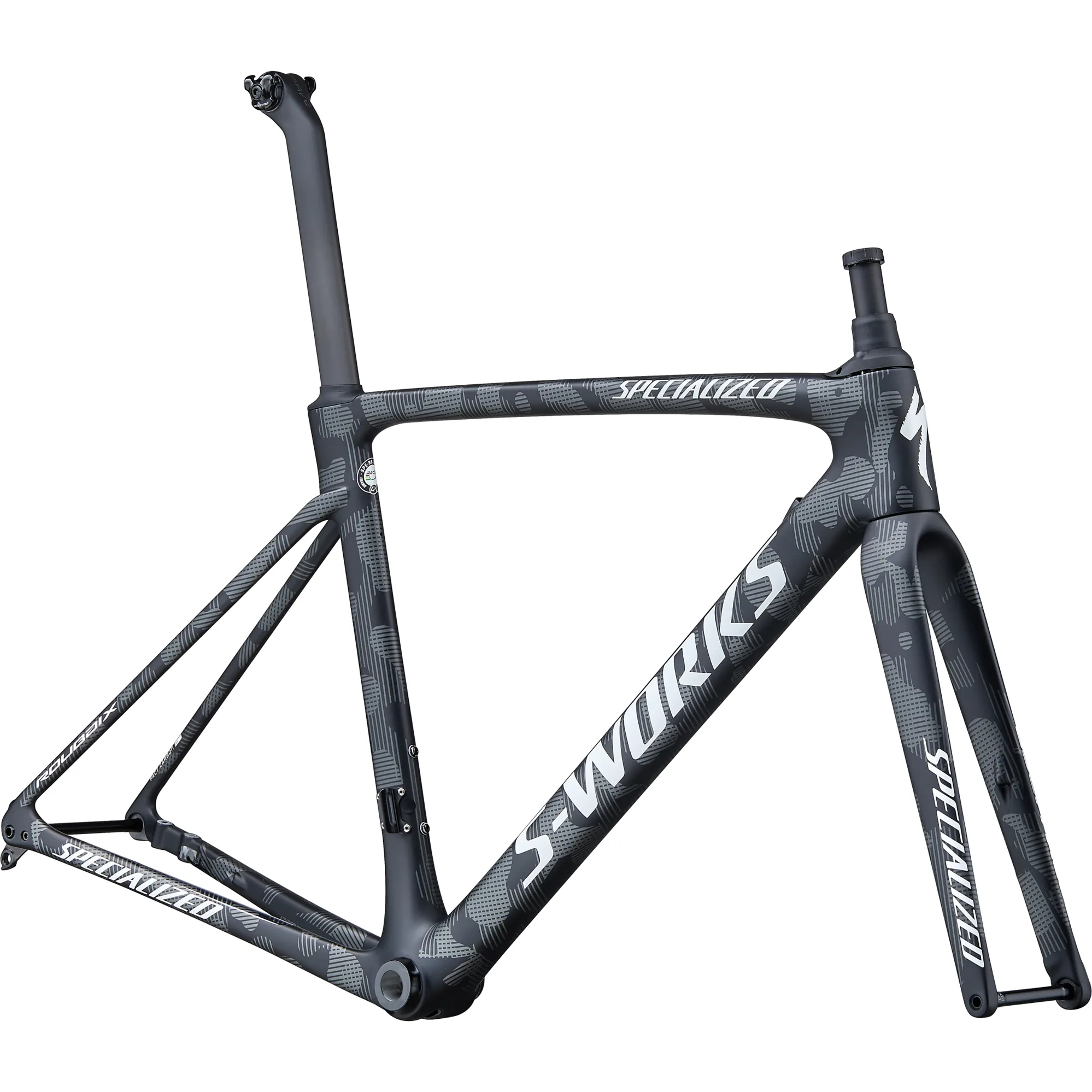 Specialized S Works Roubaix Team Frameset Black White Team Camo