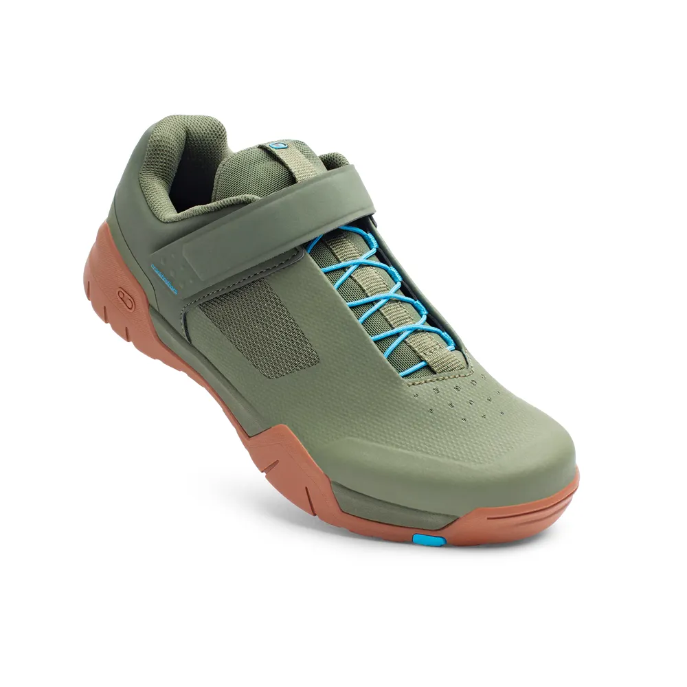uPRISE Bikes Crank Brothers Mallet E Speedlace MTB Shoes - Green/Blue/Gum | Price match, 365 day return s, 18-Month Warranty, Finance Available & Free UK Delivery