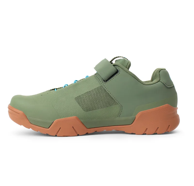 Crank Brothers Mallet E Speedlace MTB Shoes - Green/Blue/Gum -3