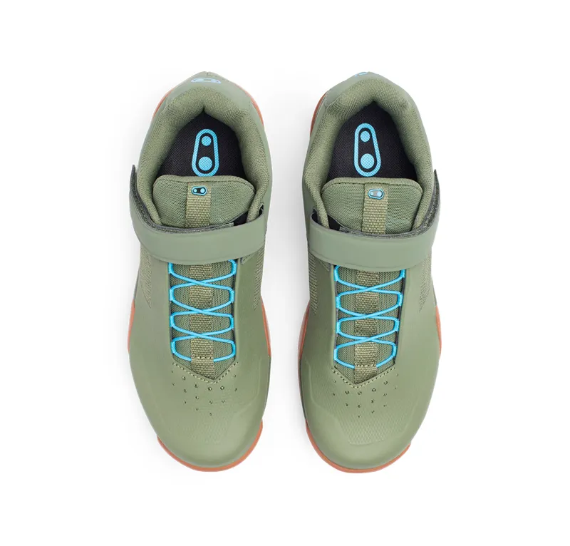 Crank Brothers Mallet E Speedlace MTB Shoes - Green/Blue/Gum -5