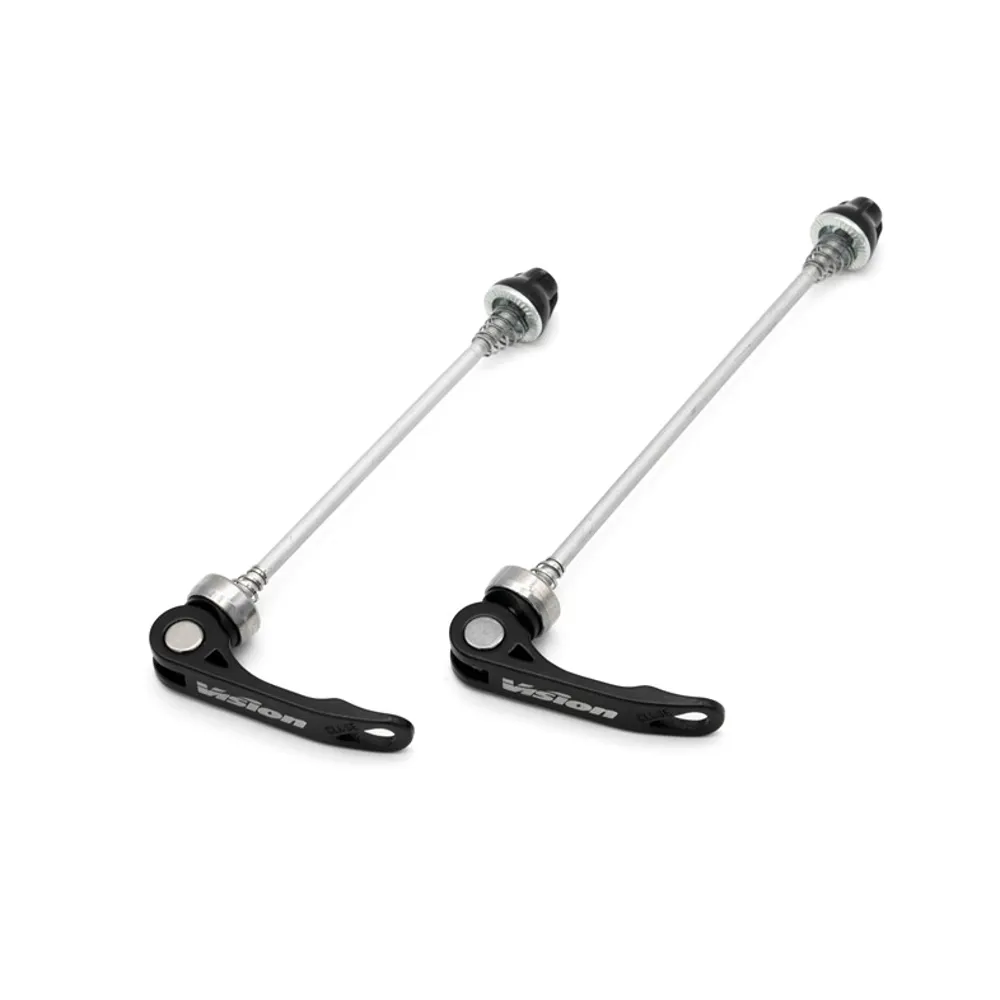 uPRISE Bikes Vision QR-25 Alloy Quick Release Front/Rear Skewer Set - 112/146mm - Black | Price match, 365 day returns, 18-Month Warranty, Finance Available & Free UK Delivery