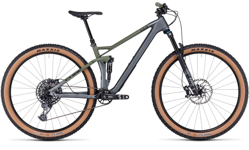 Cube Stereo One22 HPC TM 2024 Full Suspension MTB - Flashgrey/olive