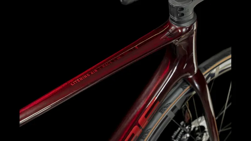 Cube Litening Air C68X Race 2024 Carbon Aero Road Bike - Liquid Red-2