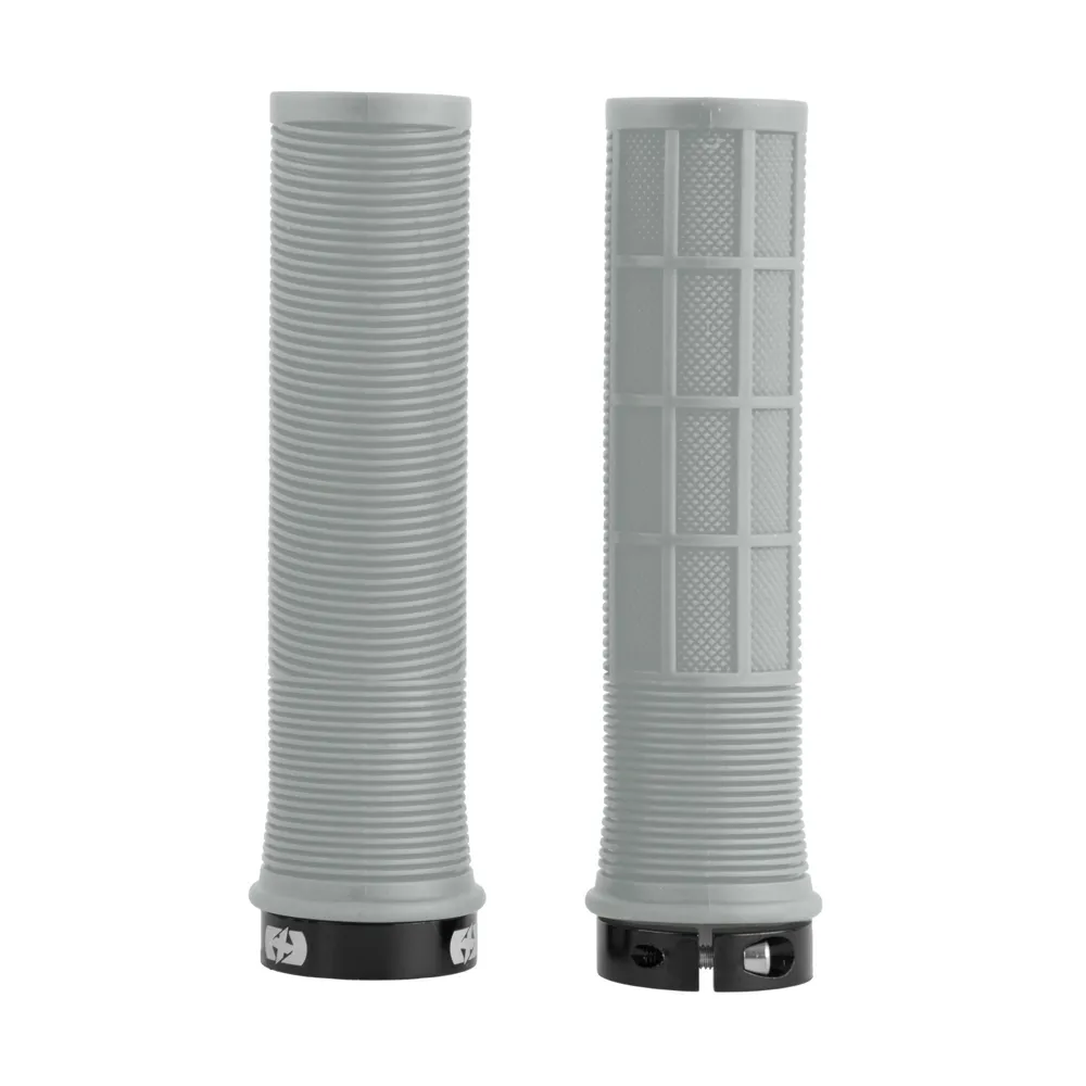 uPRISE Bikes Oxford Driver Lock-On MTB Grips - Grey | Price match, 365 day return s, 18-Month Warranty, Finance Available & Free UK Delivery